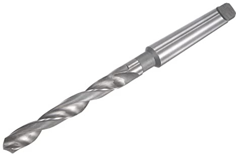 sourcing map 14mm Schnellarbeitsstahl Spiralbohrer mit MT2 Morsekegel Schaft 215mm Gesamtlänge