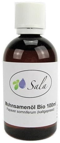 Sala Mohnsamenöl Mohnöl kaltgepresst Bio (100 ml PET-Flasche)