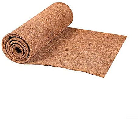Tapis de sol en fibre de coco - Rouleau de tapis de sol en fibre de coco - Pour plantes, fenêtre, jardinière, panier de fleurs, décoration de jardin (A)