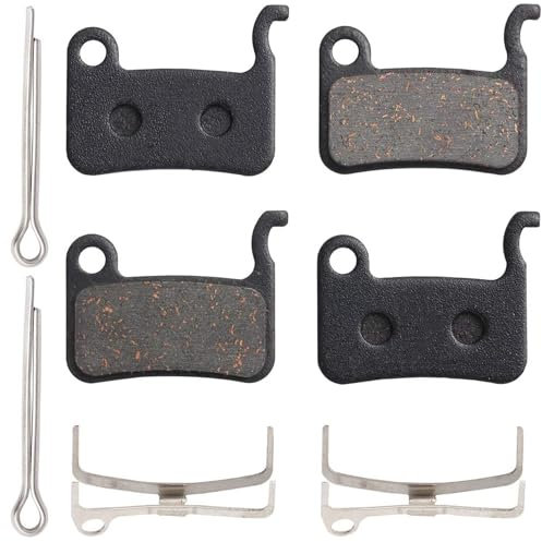 2 Pares de Pastillas de Freno de Bicicleta de Resina Semimetálica, Pastillas de Freno de Disco de Bicicleta, Pastillas de Freno Hidráulicas para Bicicleta de Montaña