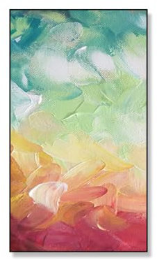 Acrylbilder Auf Leinwand Handgemalt,Original Handgemalte Kunst-Wanddekoration, Abstrakte Farbblockierung, Rahmenloses Handgemaltes Ölgemälde Auf Leinwand, Gemälde Für Wohnzimmer, Heimdekoration,