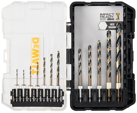 DEWALT - Brocas para metal, plástico y madera (DWAH1182)