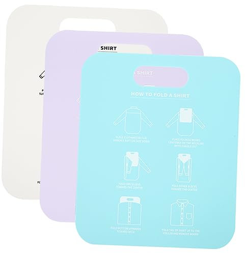 OFFSCH Plieuse De Chemises Peu Encombrante 3 Pièces Planche De Pliage pour T-Shirts Chemises À Manches Outil De Pliage Facile des Vêtements