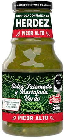 Salsa verde tatemada - Salsa verde tostada de Herdez 240 g