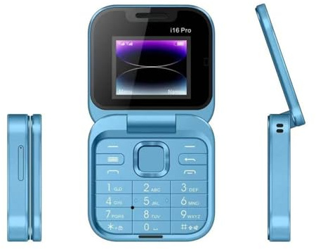 SOYES I16pro 2G Entsperrtes Klapphandy, Dual-SIM-Klapphandy mit Großen Tasten für Senioren und Kinder, 16 GB Taschen-Basishandy, Lauter Ton, älteres Handy mit Doppelbildschirm,