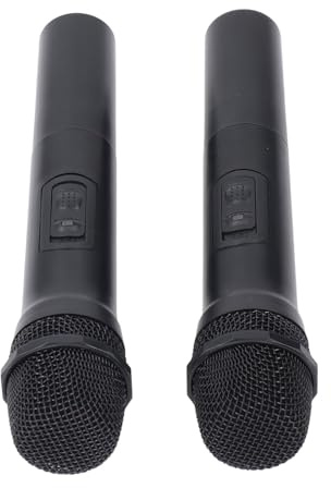 Alomejor Système de Microphone sans Fil Dynamique, Micro Cardioïde avec Transmission de Stable pour Les Réunions de karaoké