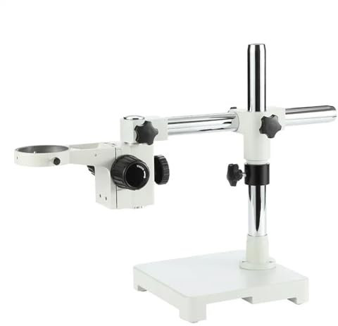 Microscope Accessories Kit Adjustable 14KG Microscope Single Boom Stand Stable Stereo Microscopio Stand 76MM Focus Rack Holder For Binocular Trinocular Microscope Slides