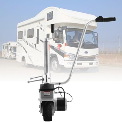 ExoticaBlend Elektrische Rangierhilfe Stützrad für Wohnwagen Anhänger Pferdeanhänger Autoanhänger Trailer usw. 12V volle 350Watt Power