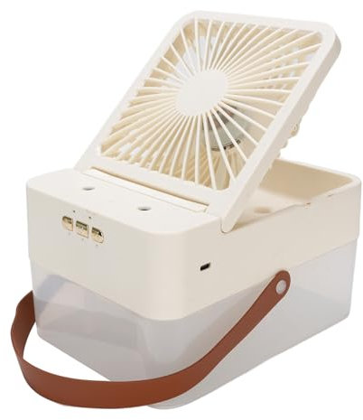 TOPINCN Personal Cooling Humidifier Fan, Mini Air Conditioner Misting Fan with 2.5L Water Tank, Super Silent, Compact and Lightweight Desktop Cooler for Office, Bedroom, Kitchen, Hotel