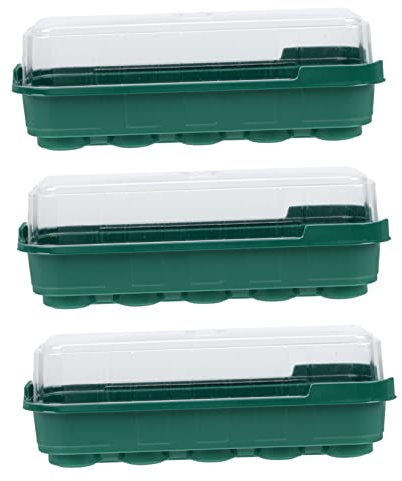 ifundom 3pezzi Vassoio Germinazione Piante Plastica per Semina di Ortaggi Vassoi per Coltivazione da Giardino e Balcone Design Funzionale e Resistente
