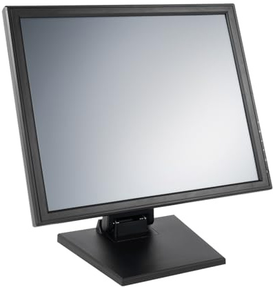 Moniteur portable | Écran tactile | Écran tactile 17 pouces | Résolution 1280 x 1024 | Résistance 4 fils | Port USB/VGA | Pour POS/caisse/restauration | Avec stylet et câble d'alimentation