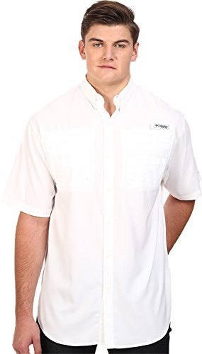 Columbia Men's PFG Tamiami II Short Sleeve Sun Protection Fishing Shirt | Breathable, UPF 40, Lightweight, Extended Fit Available