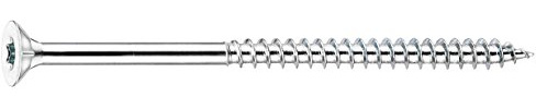 Connex Universalschrauben 6,0 x 100 mm - 1 kg Großpack - Senkkopf - TX-Antrieb - Teilgewinde - Blau verzinkt / Schrauben-Set / Schrauben im Beutel / KL3246099 | TX-Antrieb – Teilgewinde – Blau verzinkt – Schrauben-Set – Schrauben im Beutel – im Set – für Befestigungsarbeiten