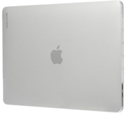 Incase Hardshell Hartschalen Hülle für Apple MacBook Pro 13,3 (Mid 2020, M1-Late 2020) - transparent [3D Dot-Design I Lüftungsschlitzaussparungen I Leicht & dünn] - INMB200629-CLR