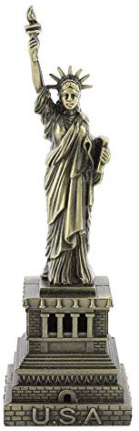 Freiheitsstatue Statue - Dekorative handgefertigte Metall Freiheitsstatue Kupfer American New York Figur für Souvenirs Home Decoration Metall Geschenke (H: 15CM)