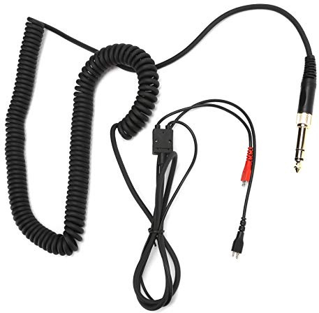 Zunate Kopfhörer-Audiokabel, 3,5-mm-Stereo-Audiokabel mit On-Ear-Headset-Audio-Verlängerungskabel für Spring Gaming für HD25 / HD560 / HD540 / HD430 / HD250