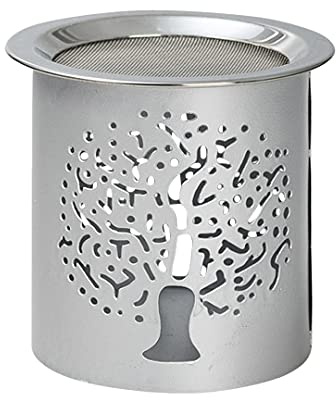 NKlaus Räucherstövchen zum Räuchern Eisen, matt, Silber, 8cm, 1 Stück | Höhe: 8cm; Gewicht: 0,11Kg; 8 cm