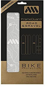 All Mountain Style Protector Cuadro Bicicleta Carretera y Gravel | Material PVC Adhesivo de Alta Resistencia | Evita Las Ralladuras y Marcas por Golpes en el Cuadro de tu Bici