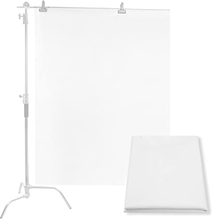 Goshoot 2 x 1,7 m Lichtdiffusor Stoff für Softbox, Nylon-Seidendiffusion, weiß, nahtloser Lichtmodifikator, Fotostudio-Beleuchtung, Produkt, Fotografie, Lichtzelte, Portrait