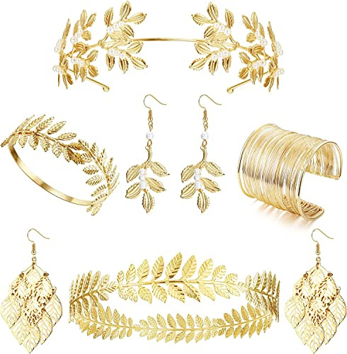 LOLIAS 9 Piezas Brazalete de Brazo Ajustable Parte Superior Brazo Pulsera para Mujer Brazaletes Dorados Abiertos Suaves Brazalete Hoja Boho Muñequera Brazalete