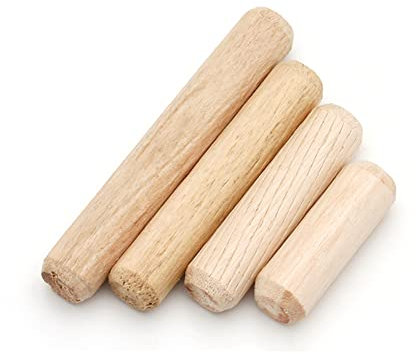 Round Wooden Dowel Solid Dowel Pin Nail Furniture Fitting,M10×50 (20PCS)