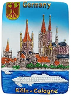 Köln Deutschland 3D Kühlschrankmagnet Souvenir Geschenk, Kunstharz Handmade Köln Kühlschrankmagnet Haus & Küche Dekoration Kollektion