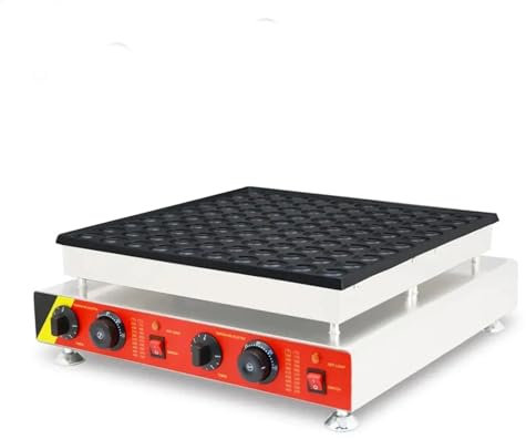 100 Holes Gas Or Electric 220v Mini Pancake Machine Poffertjes Grill Dutch Waffle Maker (Color : Electric 100 holes)