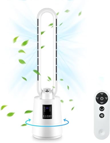 SHAVINGFUN Tower Fans Bladeless fans,38 bladeless tower fan with Remote Control&Timer Function,3 Speeds,2H-8H Timer,80°Swing,Super Quiet Easy to Clean,Oscillating Fan,for Bedroom, Kitchen,Office Fans