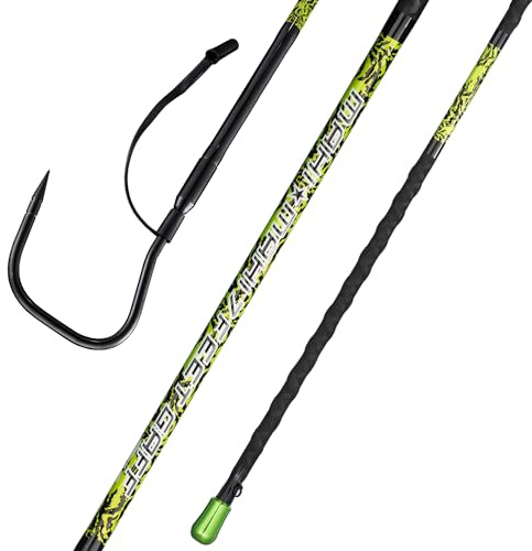 FISHAPPY Angelgaff, Salzwasser-Fisch-Gaff mit 10,2 cm Edelstahl-Angelhaken, solide Fiberglas-Angelgaff, 91 cm, 200 cm, 200 cm