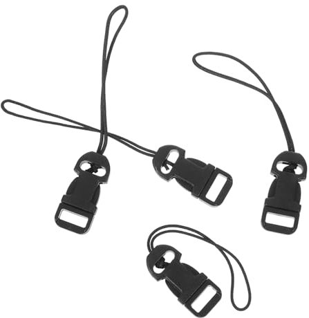 Veemoon Quick Release Camera Strap Buckle Connector Set 2 Pairs Black Qd System Adapter for Dslr Mirrorless Cameras Photography Accessories