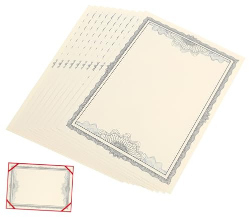 DIYEAH 20stücke Blanko Urkundenpapier Für Druck Und Beschriftung Für Auszeichnungen Teilnahmezertifikate Und Honorierungen Im Büro Und Zuhause