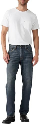 Levi's Herr 559 avslappnade strt jeans, Mörk indigo peruk, 36W / 32L