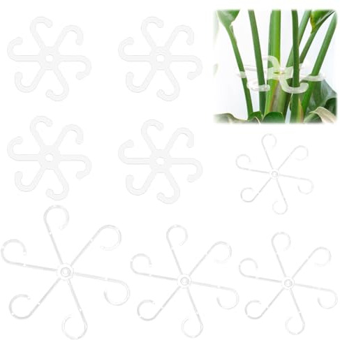 Monstera Lot de 8 tuteurs pour plantes d'intérieur, 5 tailles, structure solide, convient pour soutenir les treillis et les callas, tomates, hortensias