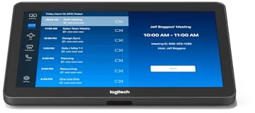 Logitech Tap Meeting Room Touch Controller – 10.1” Touchscreen, Oleophobic & Anti-Glare Coating, VESA FDMI, Ultrasonic Speaker, Motion Sensor, Built-in Cable Retention and Strain Relief (Renewed)