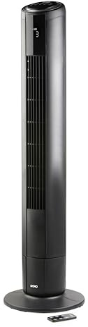 Domo DO8152 Ventilatore a Torre con Telecomando - 3 Velocità - 4 Modalità - Timer 8 Oscillazione - Nero