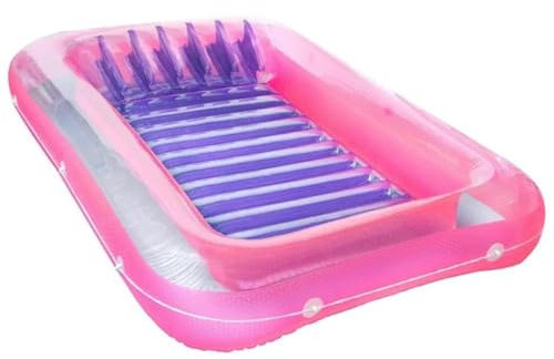 DGOINGPI kit Nettoyage Baignoire Gonflable de Bronzage édition Classique, Piscine Flottante Hybride, Salon, Rose