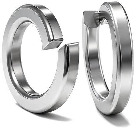 PDKKFF 30 Pezzi M10 Rondelle Elastiche a Spirale in acciaio inox A2 V2A DIN 127 Forma B, Argento Rondella a Molla per il Fissaggio con Viti