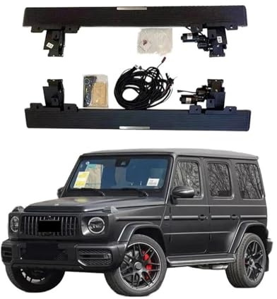OZCCH Marchepieds électriques rétractables for Mercedes-Benz Vito GLC GLE, marchepieds latéraux automatiques avec éclairage LED, pédales en Alliage d'aluminium