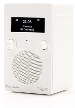 Tivoli Audio PAL+ BT (Gen 3) Radio FM Bluetooth portatile/USB-C (bianco)