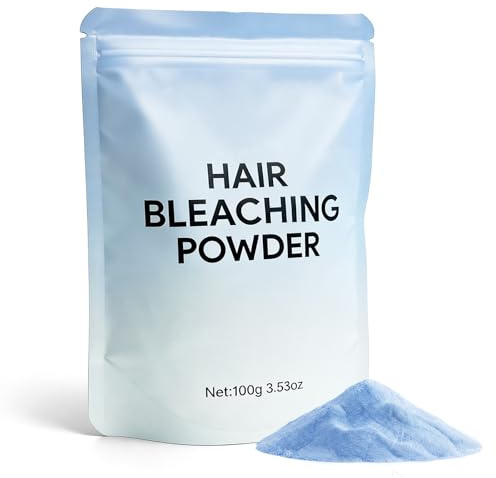 Hair Bleach Powder, Professional Lightening Bleach for Hair, Strong & Gentle Bleach Powder for Hair, Up to 8 Levels of Lift for Hair Highlights(100g/3.53oz)