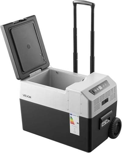 VEVOR Frigorifero per Auto Portatile, Frigorifero per Auto con Ruote Maniglia Capienza 30 L Controllo APP, Temperatura tra -22°C a 10°C, Congelatore Elettrico per Camper SUV da Campeggio Viaggio