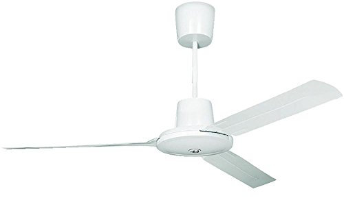 Vortice Nordik Evolution R- Ventilatore da Soffitto Silenzioso, 3 Pale in Acciaio, Rotazione Reversibile, Ventilatore Aria Fredda Velocità Regolabile, Predisposizione Kit Luce, Telecomando Non Incluso