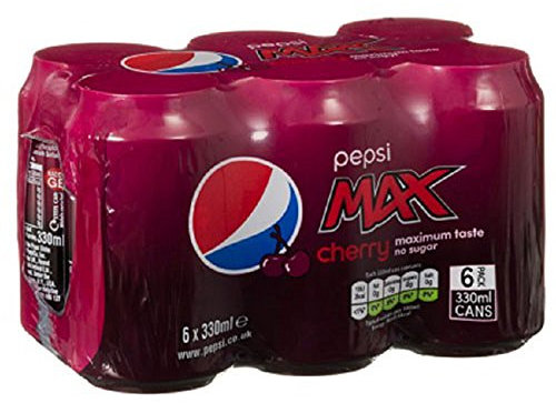 Pepsi Max Cherry 330 ml (Pack of 24 x 330 ml)