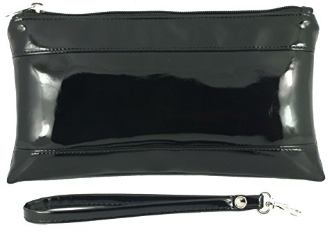 LONI Adorable Patent Clutch Bag Wallet Purse Wristlet