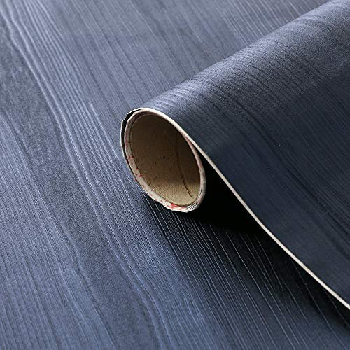 d-c-fix Pellicola Adesiva per mobili legno Quadro night blue effetto legno - PVC plastica vinile impermeabile decorativa per cucina, armadio, porta carta rivestimento 67,5 x 150 cm