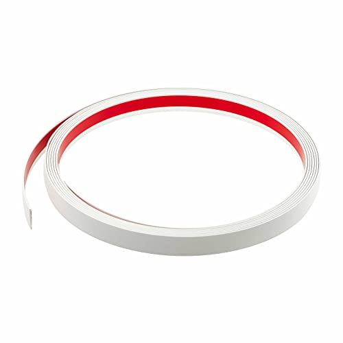 Fensterleiste Flachprofil PVC selbstklebend 20mm breit 50m lang Abdeckleiste