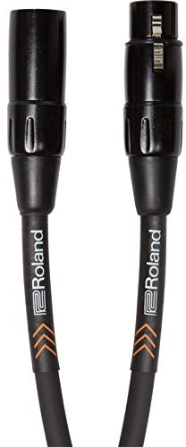 Roland Cable de micrófono balanceado de la serie Black 4,5 m de longitud - RMC-B15, negro