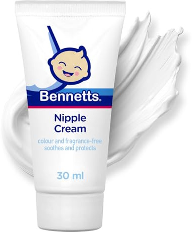 Bennetts Brustwarzencreme - feuchtigkeitsspendende beruhigende Creme für Schwangere und stillende Mütter, 30 ml