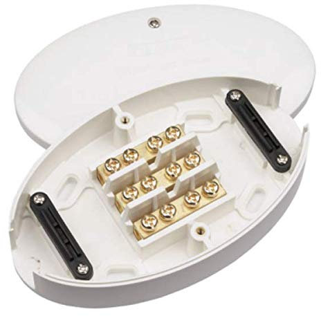 Click WA220 Heavy Duty Junction Box 3 Terminal - 60 Amp (White)