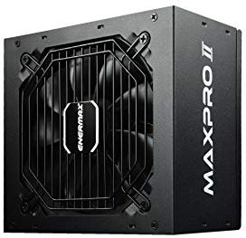 ENERMAX MAXPRO II ATX Gaming PC Netzteil 600W 80Plus 230V EU (Non Modular) schwarz mit 5fach Schutzschaltung, EMP600AGT-C